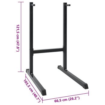 Dip-Ständer 120 kg 66x104x122 cm Stahl