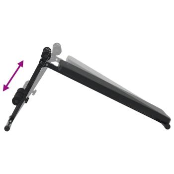 Sitzbank 150 kg Faltbar und Höhenverstellbar 48-68 cm Stahl
