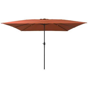 ARDEBO.de - Rechteckiger Gartenparasole 295x245 cm Terrakotta