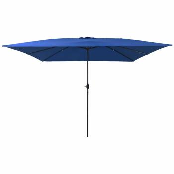 ARDEBO.de - Quadrat Gartenparasol 295x245 cm Azurblau