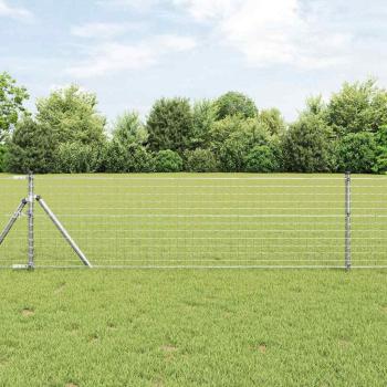 ARDEBO.de - Zaunpfosten 13 Stück Ø32 mm 80 cm verzinkter Stahl