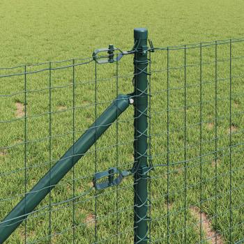 Zaunpfosten mit Spitze 13 Stück Ø32 mm 100 cm Verzinkter Stahl
