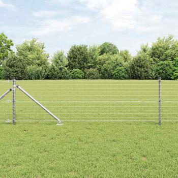 Zaunpfosten mit Spitze 13 Stück Ø32 mm 120 cm Verzinkter Stahl