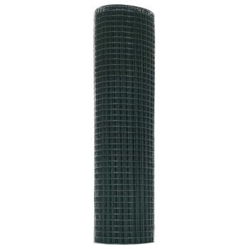Schweißdrahtzaun Grün 0,4x10 m Stahl