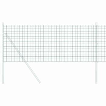 Geschweißter Drahtzaun Grün 0.8x10 m Stahl