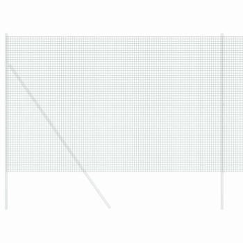 Geschweißter Drahtzaun Grün 1,6x25 m Stahl