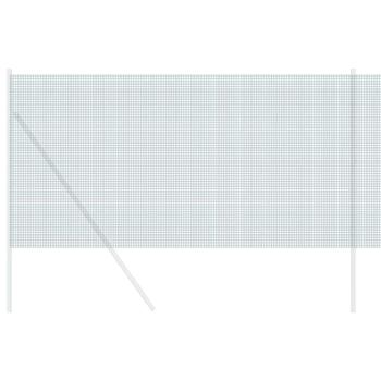 Geschweißter Drahtzaun Grün 1x50 m Stahl