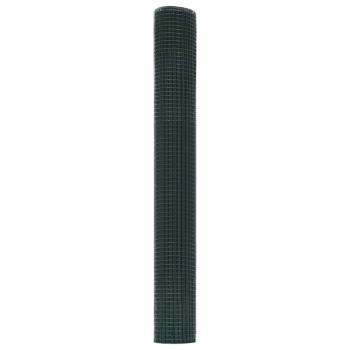 Geschweißter Drahtzaun Grün 1x50 m Stahl