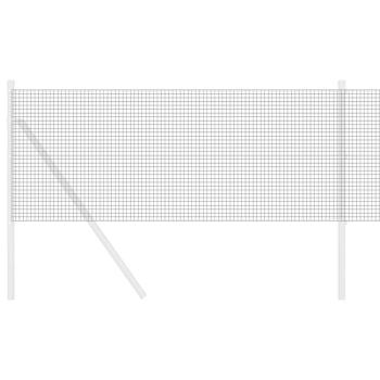 Geschweißter Drahtzaun Grau 0.4x10 m Stahl