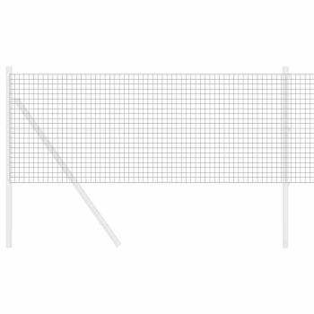 Schweißdrahtzaun Grau 0,4x10 m Stahl