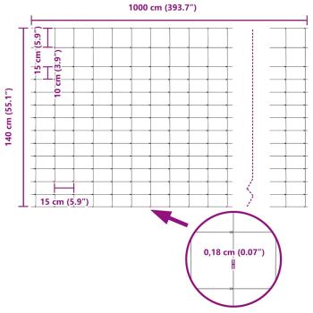 Weidezaun 1.4x10 m Verzinkter Stahl