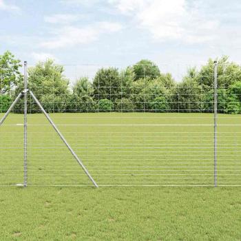 ARDEBO.de - Feldzaun 1.6x10 m Verzinkter Stahl