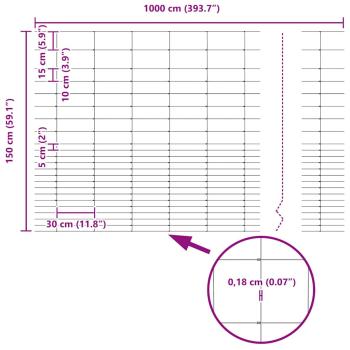Weidezaun 1.6x10 m Verzinkter Stahl