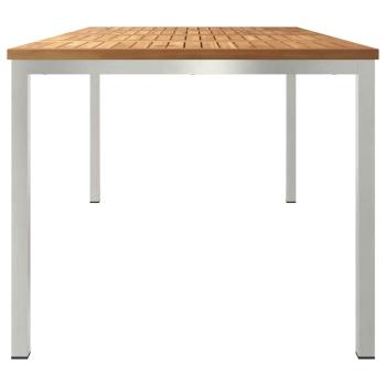 Esstisch für draußen 180x90x75 cm Massivholz Teak