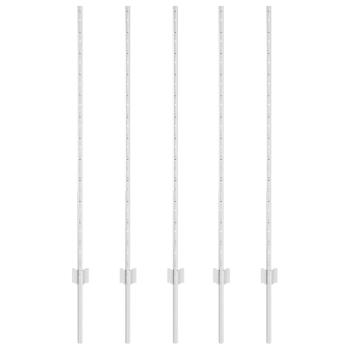 Zaunpfosten 10 pcs U-Channel 120 cm Verzinkter Stahl
