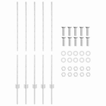 Zaunpfosten 10 pcs U-Channel 120 cm Verzinkter Stahl