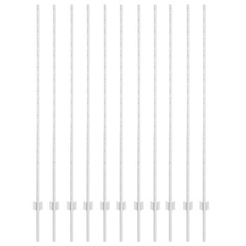 ARDEBO.de - Zaunpfosten 22 Stück U-Kanal 160 cm Verzinkter Stahl