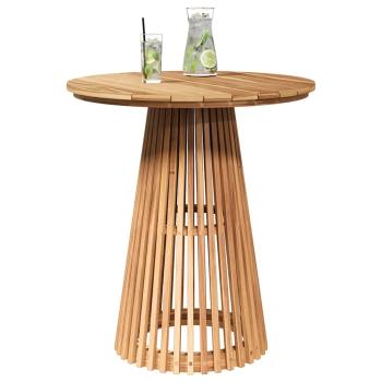 Gartentisch Ø70x75 cm Massivholz Teak