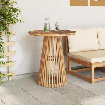 Gartentisch Ø70x75 cm Massivholz Teak