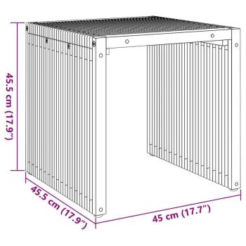 Garten Beistelltisch 45x42,5x45 cm Massivholz Teak