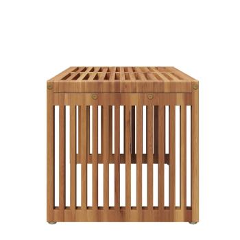 Gartenbeistelltisch 70x37.5x35.5 cm Massivholz Teak