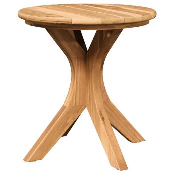 Garten Beistelltisch Ø40x41 cm Massivholz Teak
