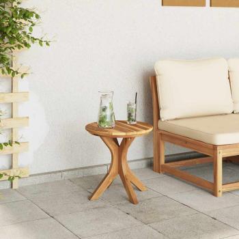 Garten Beistelltisch Ø40x41 cm Massivholz Teak