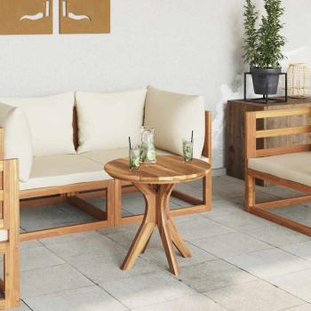Gartencouchtisch Ø55x51 cm Massivholz Teak