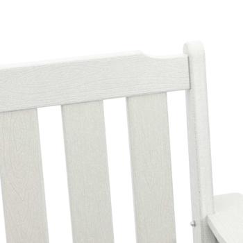 Gartenstühle 2 Stück Weiß HDPE