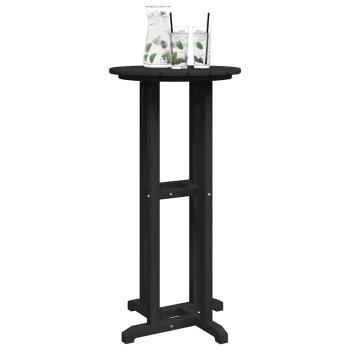 Bar Tisch Schwarz 55x55x107 cm HDPE
