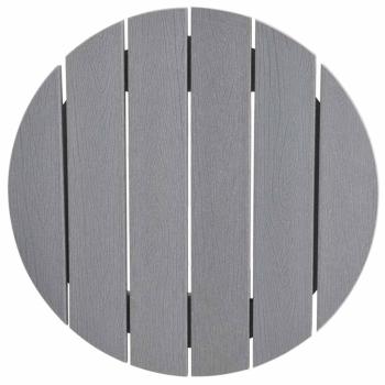 Bartisch Hellgrau 55x55x107 cm HDPE