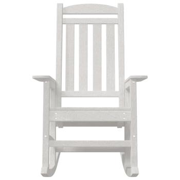 Garten Schaukelstuhl Weiß 70x92x108 cm HDPE
