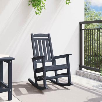 Garten Schaukelstuhl Marineblau 70x92x108 cm HDPE