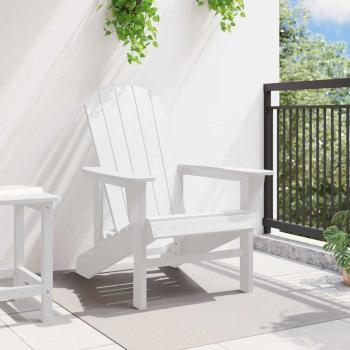Adirondack Stuhl Weiß 74x82x91 cm HDPE