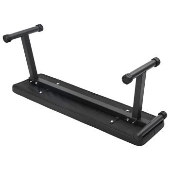 Klappbare Gewichtsbank 100 kg Schwarz 107x27x41 cm Stahl