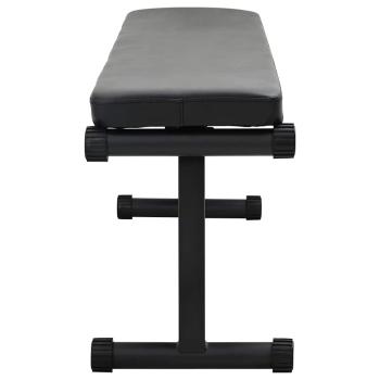 Klappbare Gewichtsbank 100 kg Schwarz 107x27x41 cm Stahl