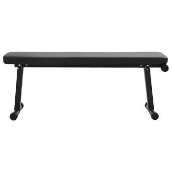 Klappbare Gewichtsbank 100 kg Schwarz 107x27x41 cm Stahl