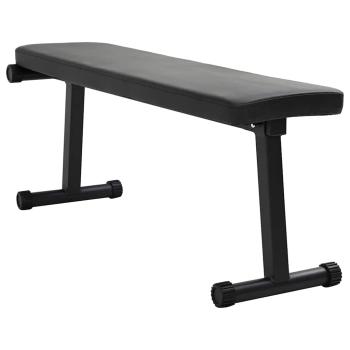 Klappbare Gewichtsbank 100 kg Schwarz 107x27x41 cm Stahl