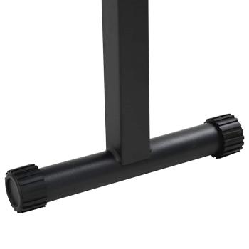 Klappbare Gewichtsbank 100 kg Schwarz 107x27x41 cm Stahl