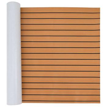 ARDEBO.de - Bootsboden Selbstklebend Braun und Schwarz 240x90 cm EVA-Schaum