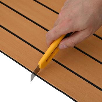 Bootsboden Selbstklebend Braun und Schwarz 240x90 cm EVA-Schaum