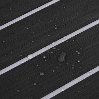 Bootsboden Selbstklebend Dunkelgrau & Weiß 240x90 cm EVA-Schaum