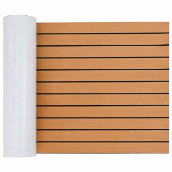 ARDEBO.de - Bootsbelag Selbstklebend Braun und Schwarz 240x60 cm EVA Schaum