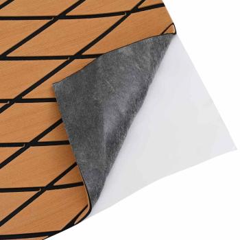 Bootsfußboden Selbstklebend Braun und Schwarz 190x70 cm EVA-Schaum