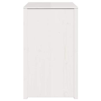 Außenküchenschrank Weiß 106x55x92 cm Massivholz Kiefer