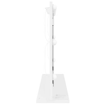 Schminkspiegel mit LED-Lichtern Weiß 80x55x18 cm