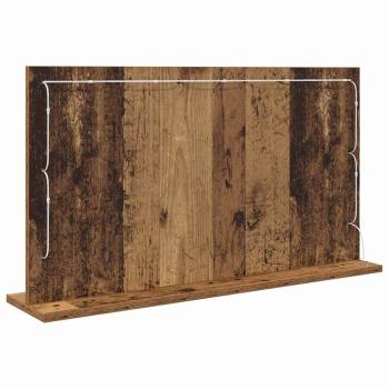 Schminkspiegel Alter Holz-Look Holz, Glas 80 x 45 x 18 cm Spiegel