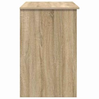Schreibtisch mit Stauraum Sonoma Eiche 90x49.5x75 cm Holzwerkstoff