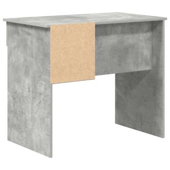 Schreibtisch mit Stauraum Betongrau 90x49,5x75 cm Engineering Holz