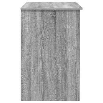 Schreibtisch mit Stauraum Grau Sonoma 90x49.5x75 cm Spanplatte